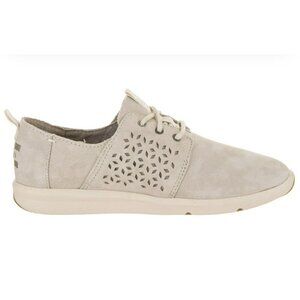 TOMS Del Rey Birch Suede Mosaic Tile Shoes Size 8 EUC